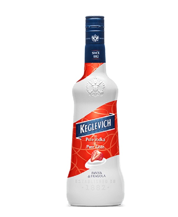 VODKA KEGLEVICH PANNA FRAGOLA cl 70 BOTTIGLIA