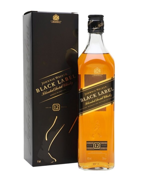 JOHNNIE WALKER BLACK 12 Y cl 70 ASTUCCIO