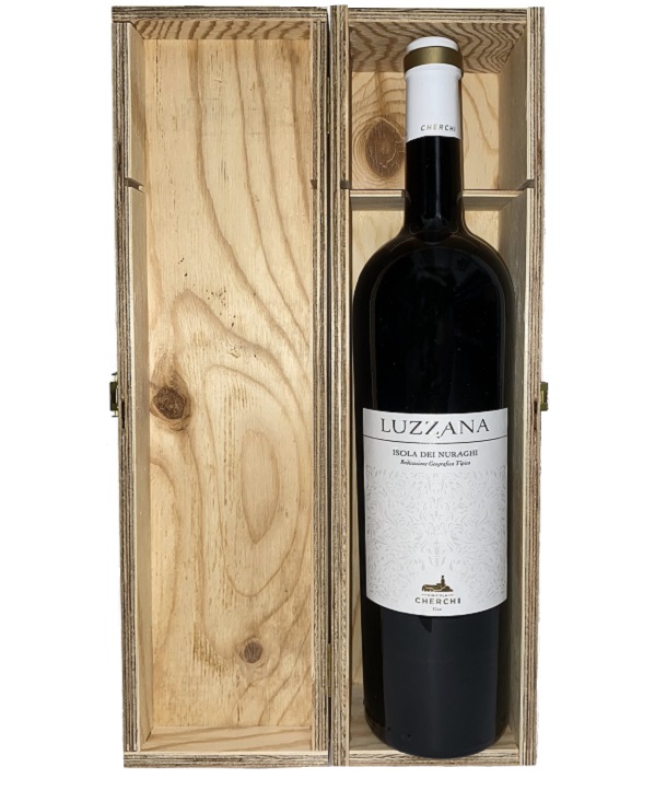MAGNUM LUZZANA ISOLA DEI NURAGHI IGT cl 150 CONFEZIONE IN LEGNO