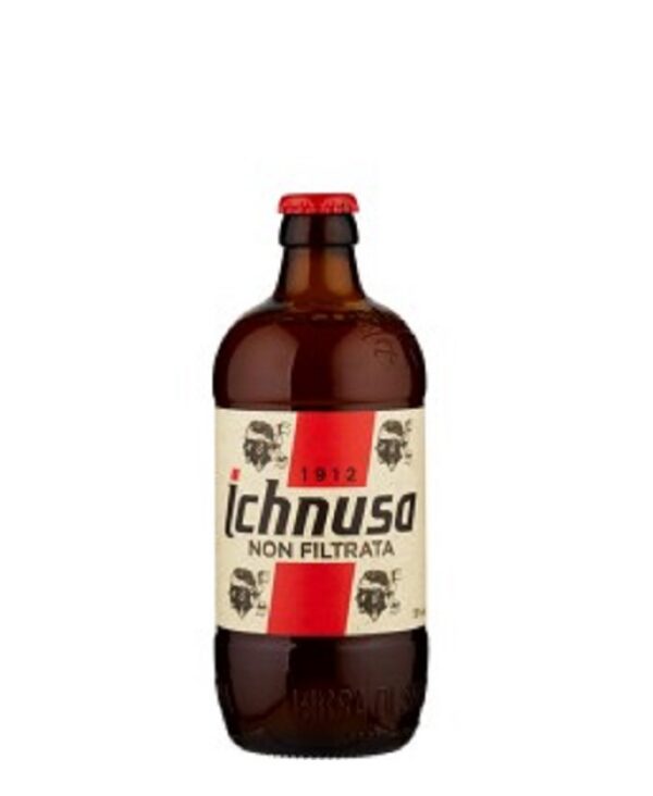 BIRRA ICHNUSA NON FILTRATA cl 33x24 BOTTIGLIA VETRO A PERDERE