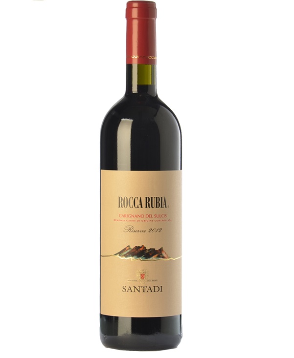 ROCCA RUBIA CARIGNANO DEL SULCIS RISERVA DOC cl 75 BOTTIGLIA