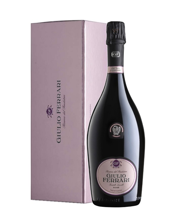 GIULIO FERRARI ROSE' RISERVA DEL FONDATORE ANNO 2007 TRENTO DOC cl 75 ASTUCCIO