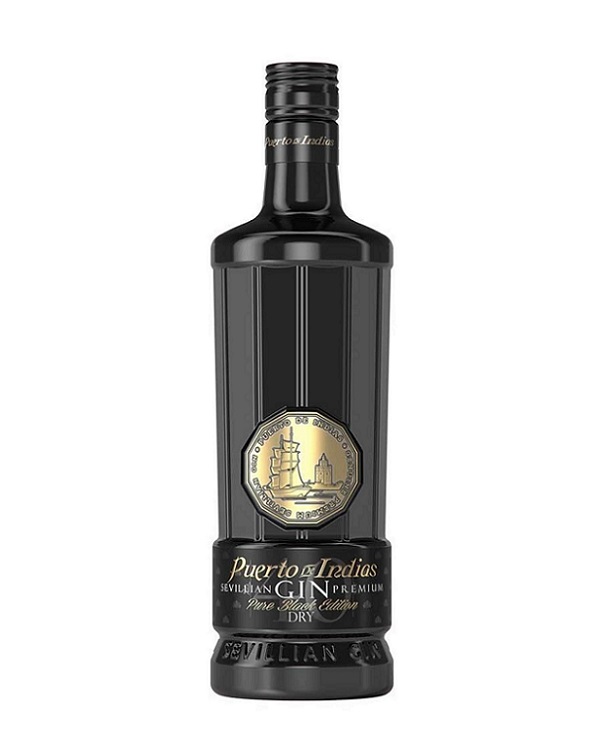 PUERTO DE INDIAS PURE BLACK EDITION GIN cl 70 BOTTIGLIA