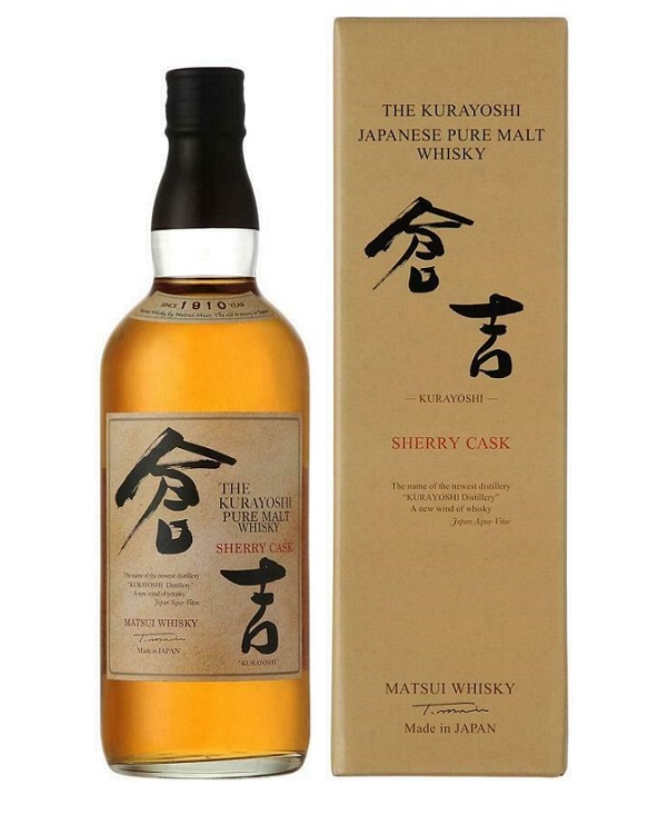 THE KURAYOSHI PURE MALT WHISKY SHERRY CASK cl 70 BOTTIGLIA