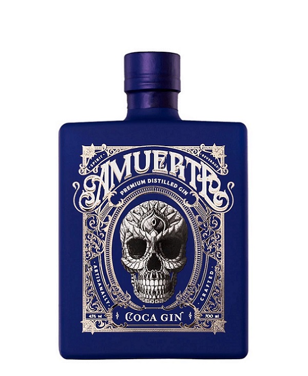 COCA LEAF GIN AMUERTE BLUE cl 70 BOTTIGLIA