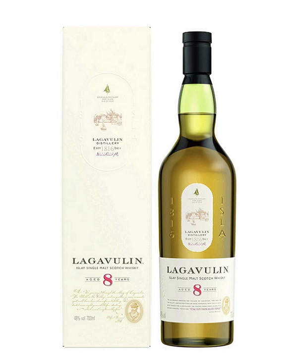 LAGAVULIN 8 YO SINGLE MALT WHISKY cl 70 ASTUCCIO