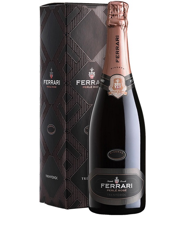 FERRARI PERLE' ROSE' TRENTO DOC RISERVA cl 75 ASTUCCIO