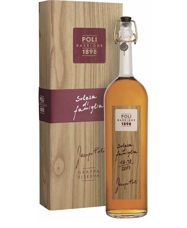 GRAPPA POLI BARRIQUE SOLERA DI FAMIGLIA cl 70 CONFEZIONE IN LEGNO