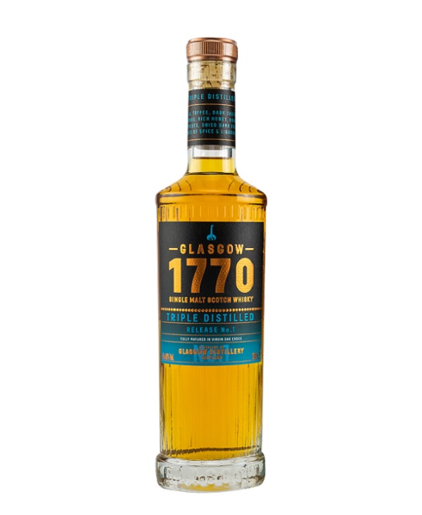 WHISKY GLASGOW 1770 TRIPLE DISTILLED cl 50 BOTTIGLIA