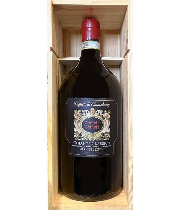 JEROBOAM VIGNETO DI CAMPOLUNGO CHIANTI CLASSICO DOCG cl 300 CONFEZIONE IN LEGNO LAMOLE - TOSCANA