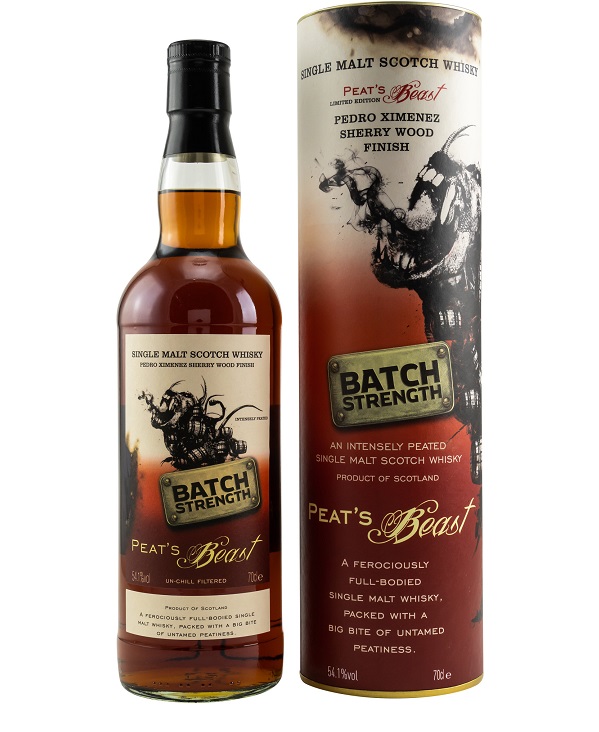WHISKY PEAT'S BEAST SHERRY CASK STRENGHT SINGLE MALT cl 70 BOTTIGLIA