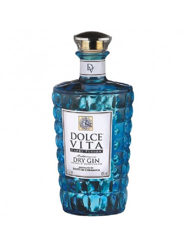 DOLCE VITA CAPRI FUSION GIN cl 70 BOTTIGLIA SACCHETTO SCAMOSCIATO