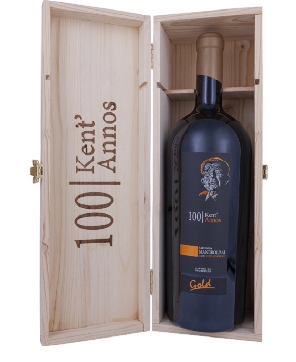 JEROBOAM KENT'ANNOS ROSSO GOLD DOC 2020 MANDROLISAI cl 300 ASTUCCIO IN LEGNO